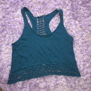 Crochet hem tank